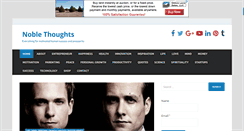 Desktop Screenshot of nobelthoughts.com