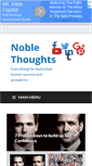 Mobile Screenshot of nobelthoughts.com